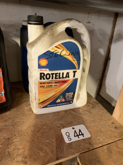 TWO OPENED MOTOR OIL