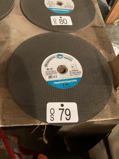 TWO NEW ABMAST PREMIUM 12" X 5/32"  ASPHALT BLADES