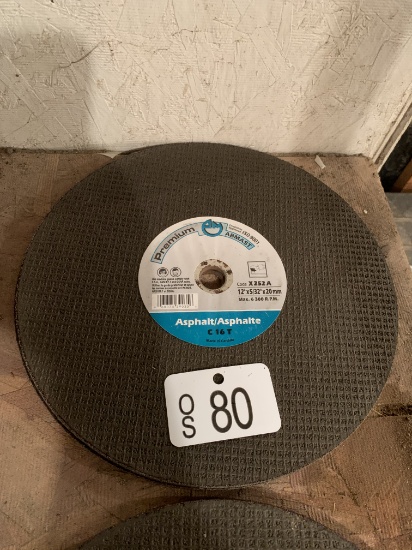 TWO NEW ABMAST PREMIUM 12" X 5/32"  ASPHALT BLADES