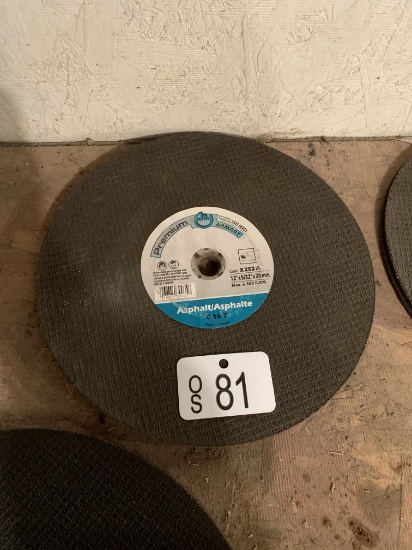 TWO NEW ABMAST PREMIUM 12" X 5/32"  ASPHALT BLADES