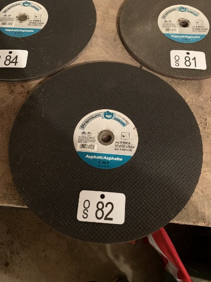 TWO NEW ABMAST PREMIUM 14" X 5/32"  ASPHALT BLADES