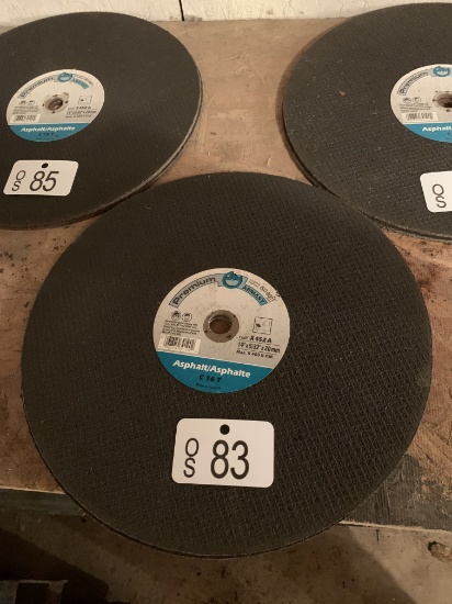 TWO NEW ABMAST PREMIUM 14" X 5/32"  ASPHALT BLADES