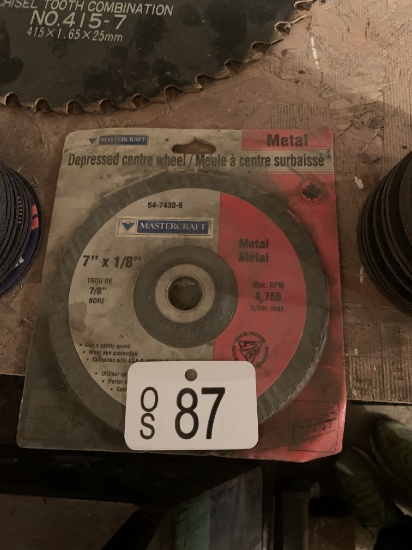 ONE NEW 7" X 1/8" METAL BLADE