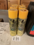 SIX HIGH VIS YELLOW INVERTED MARKING PAINT