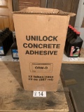 TWELVE NEW UNILOCK CONCRETE ADHESIVE TUBES