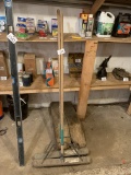 TWO PUSH BROOMS