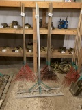 TWO CONCRETE RAKES