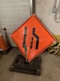 ROAD SIGN WITH STAND