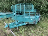 14FT JDJ BUMPER HITCH TANDEM AXLE LANDSCAPE TRAILER