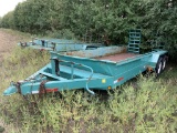 16 FT BUMPER HITCH TANDEM AXLE TRAILER
