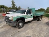 2006 CHEVROLET SILVERADO 3500 DUALLY DUMP BOX TRUCK