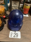 ONE BLUE FLASHING LIGHT