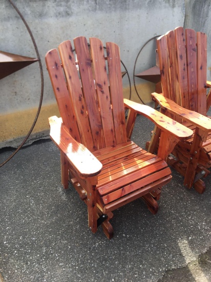 Wooden Glider Rocking Chair