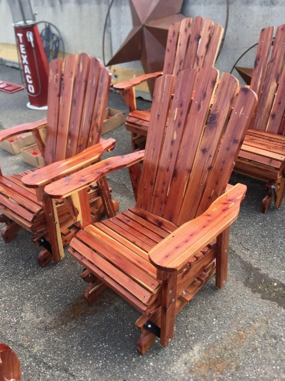 Wooden Glider Rocking Chair