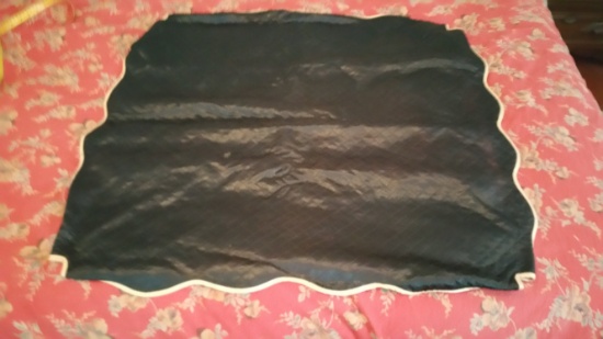 Silk double sided card table cloth