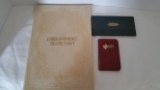 Vintage Correspondence Secretary, Diary and notebook