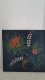 Norwegian Rosemaling 14x14 painted board