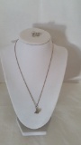 Sterling Silver Hershey's Kiss Necklace and earing set