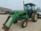 John Deere 2950 Farm Tractor, s/n cab, a/c, 3pt, pto, dual hyd, koyker k5 loader,