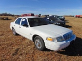 2001 Ford Crown Vic Car, s/n 2fafp72991x191162, v8 natural gas eng, auto trans, od reads 132415