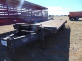 1996 National T/A Pintle Hitch Trailer, s/n 1n9fp2327tk008178, 20' deck, 5' dovetail, w/ramps, steel
