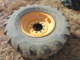 14.00-24 12 ply tire mounted on volvo motorgrader rim,