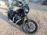 2013 Harley Davidson Sportster Motorcylcle, s/n 1hd4le217dc440795, od reads 9002 miles,