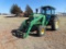 John Deere 4240 Farm Tractor w/Loader, s/n 015254r, jd 158 loader w/spikes,cab, air, 3pt, pto, 2