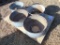 (4) 22.5 Hub Pilot Truck Wheels
