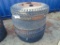 (4) 10.00-20 tires on rims,