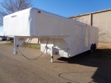 16' 2010 Enclosed Gooseneck Trailer w/Power Washer, s/n 11v3c2622av305050,