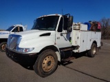2004 IHC 4300 S/A Service Truck, s/n 1htmmaal84h605804, dt466 eng, od reads 412606 miles, auto