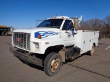 1996 Chevy C6500 S/A Service Truck, s/n 1gbj6h1j6tj108635, cat 3116 eng, 6 spd trans, oil recovery