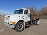 1995 IHC 4700 S/A Flatbed Truck, s/n 1htscacmxsh623685, dt408 eng, 5x2 trans, od reads 100584 miles,