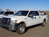 2011 Ford F150 Crewcab 4x4 Pickup, s/n 1ftfw1ef5bkd90001, v8 eng, auto trans, od reads 73768 miles,