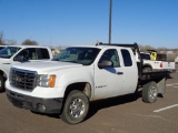 2009 GMC 2500 4x4 Flatbed Pickup, s/n 1gthk49k09e114802, v8 gas eng, auto trans, od reads 159990