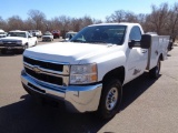 2008 Chevy 2500HD 4x4 Service Truck, s/n 1gchk24k98e196698, v8 gas eng, auto trans, od reads 233604