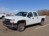 2006 Chevy Silverado 2500 Crewcab 4x4 Pickup, s/n 1gchk23d76f213069, diesel eng, auto trans, od