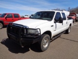 2004 Ford F250 4x4 Crewcab Pickup, s/n 1ftnw21p84ed07145,diesel eng, 5 spd trans, od reads 171276