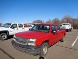 2004 Chevy 4x4 Extcab Pickup, s/n 1gcel19754e375270, v8 auto trans, od reads 165155 miles,