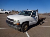 2000 Chevy 2500 Flatbed Pickup, s/n 1gcgc24u5ye364234, v8 eng, auto trans, od reads 168278 miles