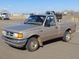 1995 Ford Ranger Pickup, s/n 1ftcr10a6spb10272, 4 cyl gas eng, 5 spd trans, od reads 62531 miles,