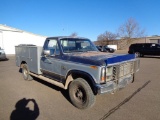 1984 Ford F250 4x4 Pickup, s/n 1fthf2613ekb01090, diesel eng, 4 spd trans, service bed, od reads