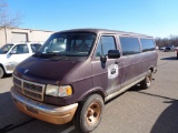 1997 Dodge Ram Wagon Van, s/n 2b4hb25z3vk569038, v8 gas eng, auto trans, od reads 316805 miles,