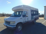 1996 Ford E350 12 Passenger Van, s/n 1fdje30h8shc09841, v8 gas eng, auto trans, od reads 98582