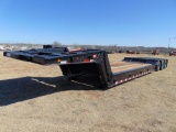 LoadKing 50 Ton Folding Neck Tri axle Trailer, s/n 11821, electric over hyd, 35' deck,
