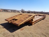 1962 Hyster Mechanical Folding Neck T/A Trailer, s/n 11834b, 28' deck