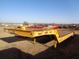 1980 Muv All S/A Equipment Trailer, s/n 4798, 18' deck, 7' hyd dovetail, winch,