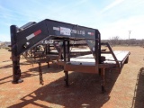 2012 Circle M 36' Goosneck T/A Flatbed Trailer, s/n ba6340, 31' load deck, 5' dove w/ ramps,