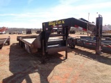 2008 Big Tex 30' T/A Flatbed Trailer, s/n 16vgx242882621590, 25' load deck, 5' dove tail w/ramps